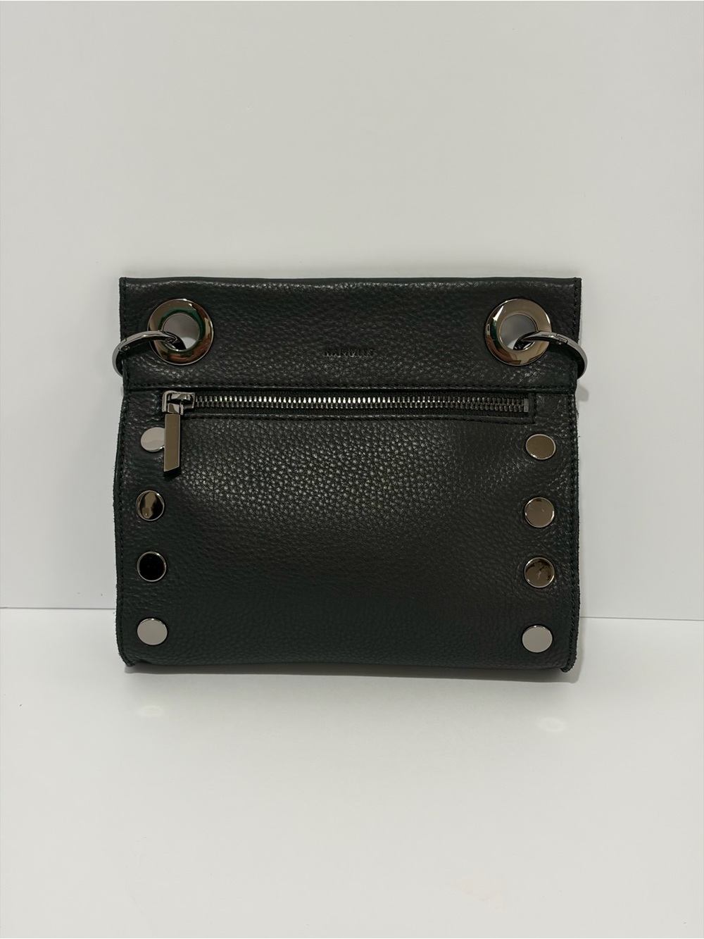 Hammitt Tony Small Crossbody Bag In Black Leather With Gunmetal Hardware
